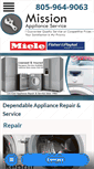 Mobile Screenshot of missionapplianceservice.com